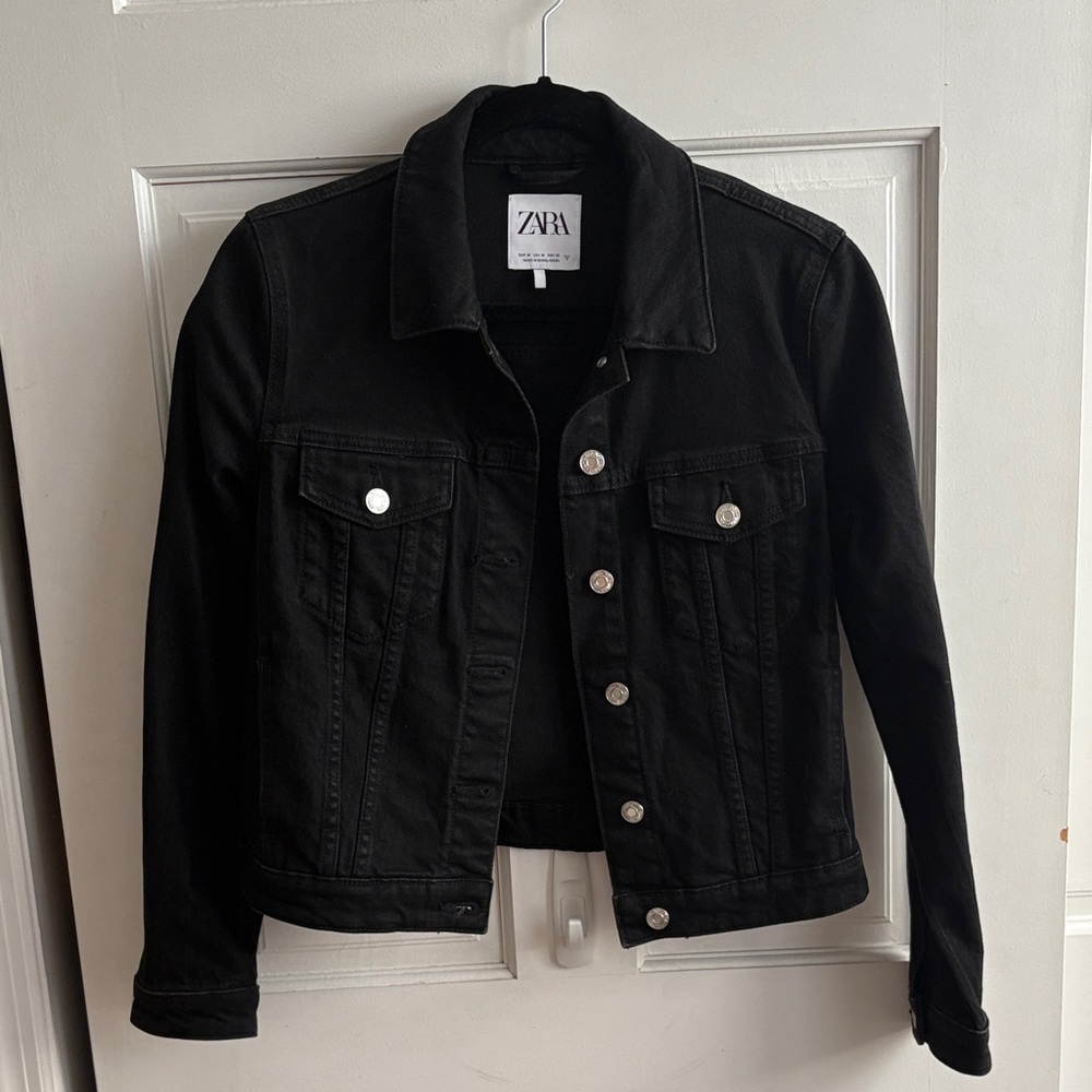Zara Black Denim Jacket